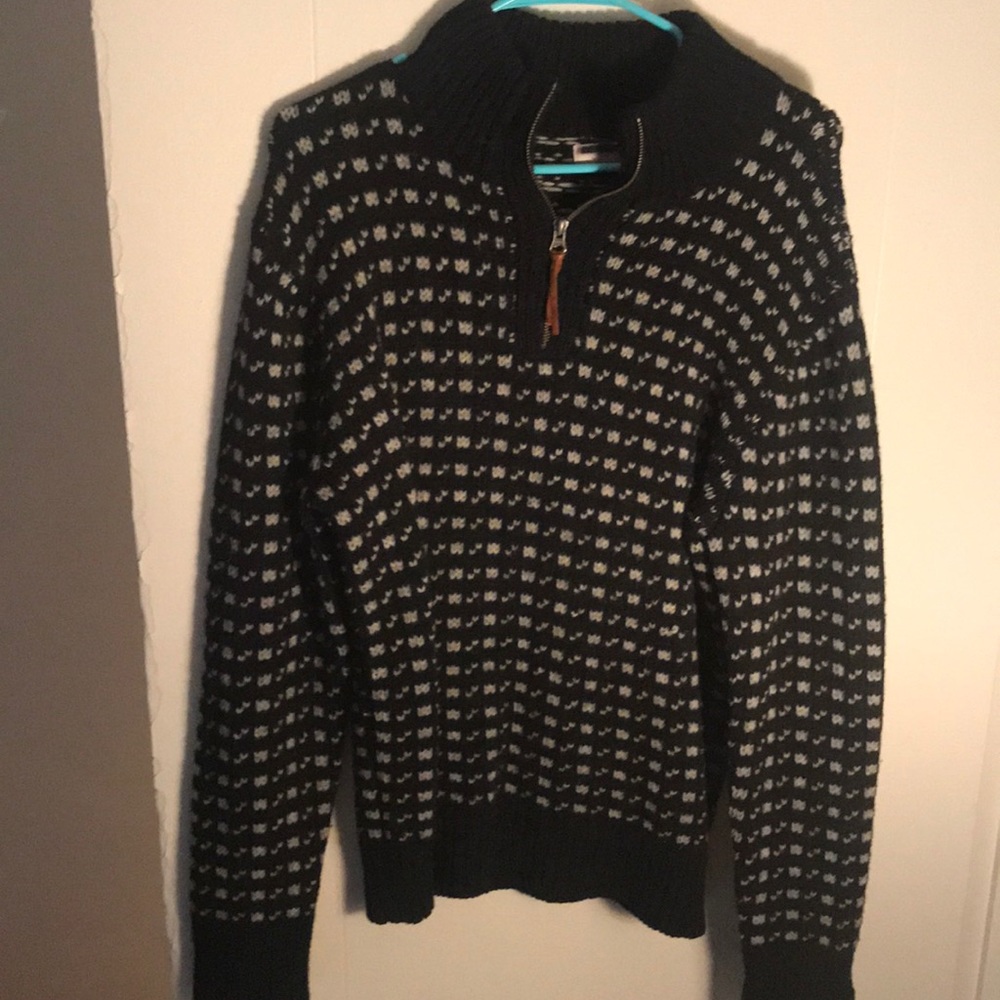 Wool quarter zip pullover